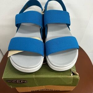 Keen Blue and White Sporty Sandals